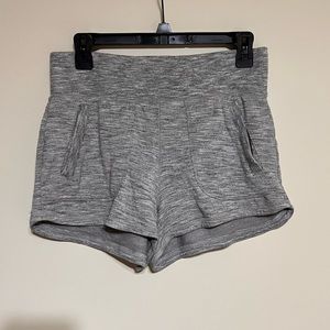 Athleta Heather Gray High-Waisted Athletic Short | Size S